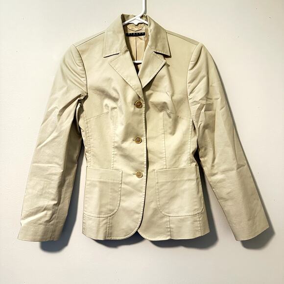 Sisley Classic Taglia Blazer Beige Size 38 - Picture 1 of 7